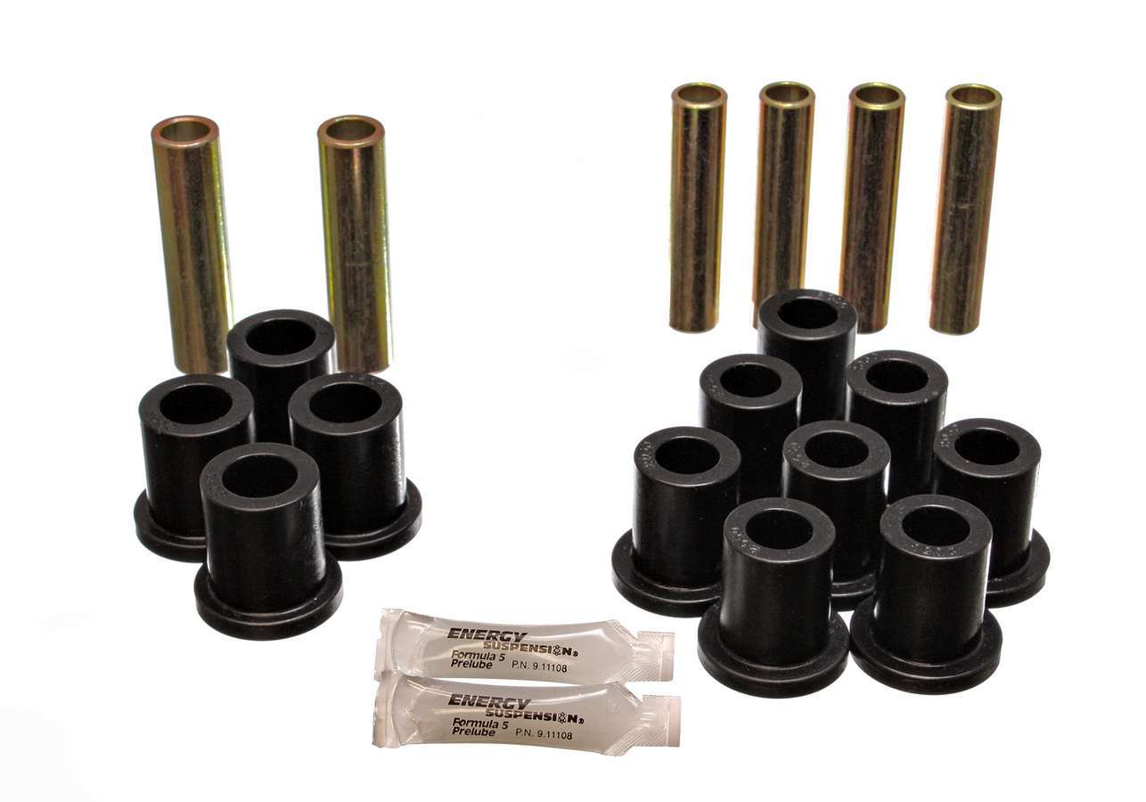 ENERGY SUSPENSION Ford Complete Spring & Shackle Set Black ENERGY SUSPENSION