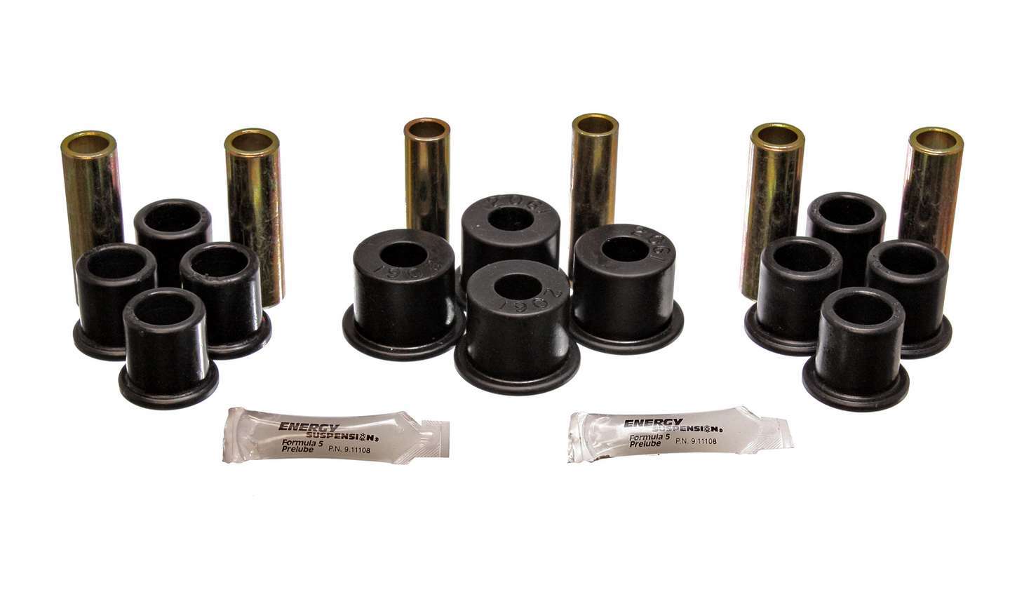 ENERGY SUSPENSION Ford Complete Spring & Shackle Set Black ENERGY SUSPENSION