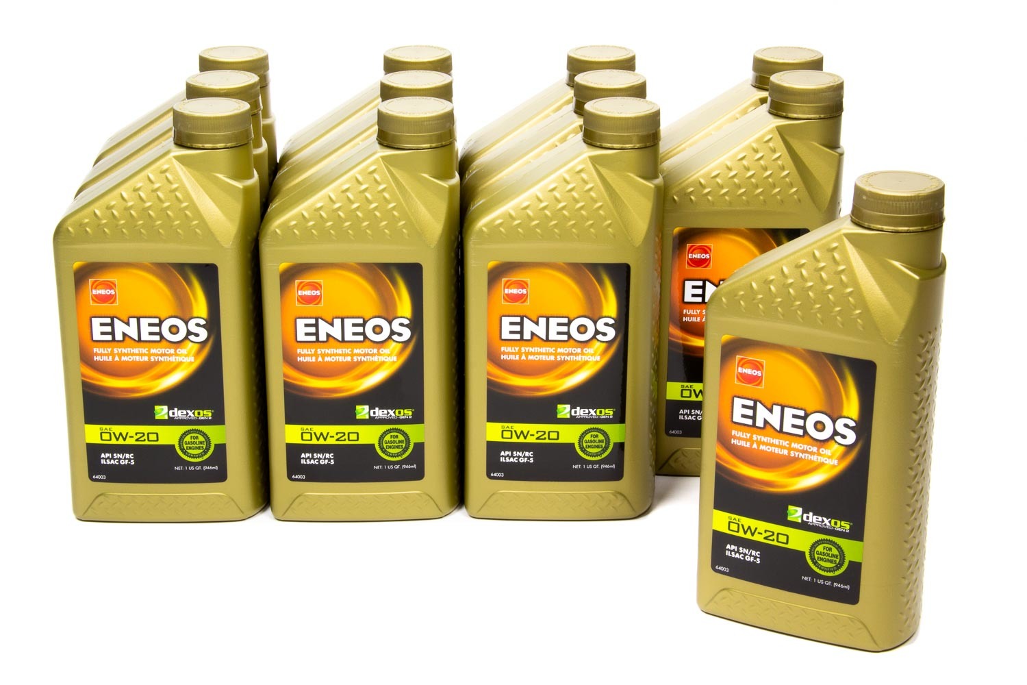 ENEOS Full Syn Oil Dexos 1 Case 0w20 12 x 1 Qt ENEOS