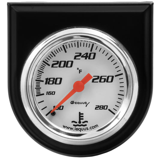 EQUUS 2.0 Dia Water Temp Gauge w/Black Panel EQUUS