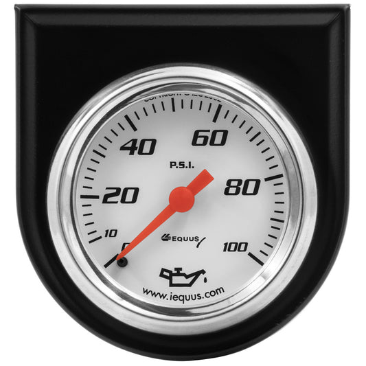 EQUUS 2.0 Dia Oil Pressure Gauge w/Black Panel EQUUS