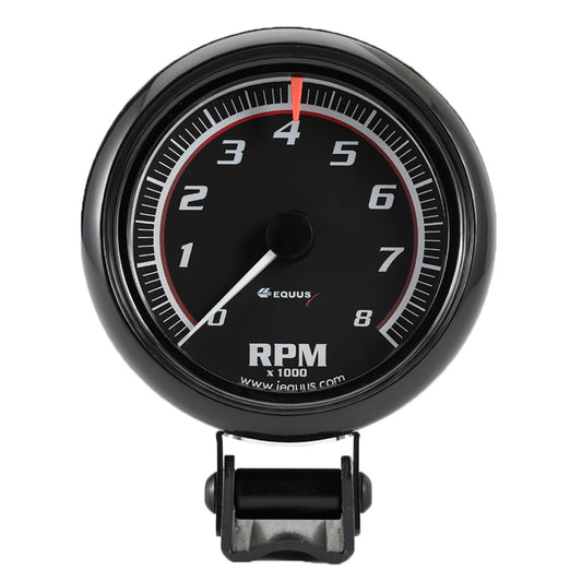 EQUUS 2-1/2 Dia Tachometer 8000 RPM Black Dial EQUUS