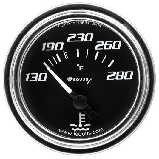 EQUUS 2.0 Dia Water Temp Gauge Chrome  130-280 EQUUS