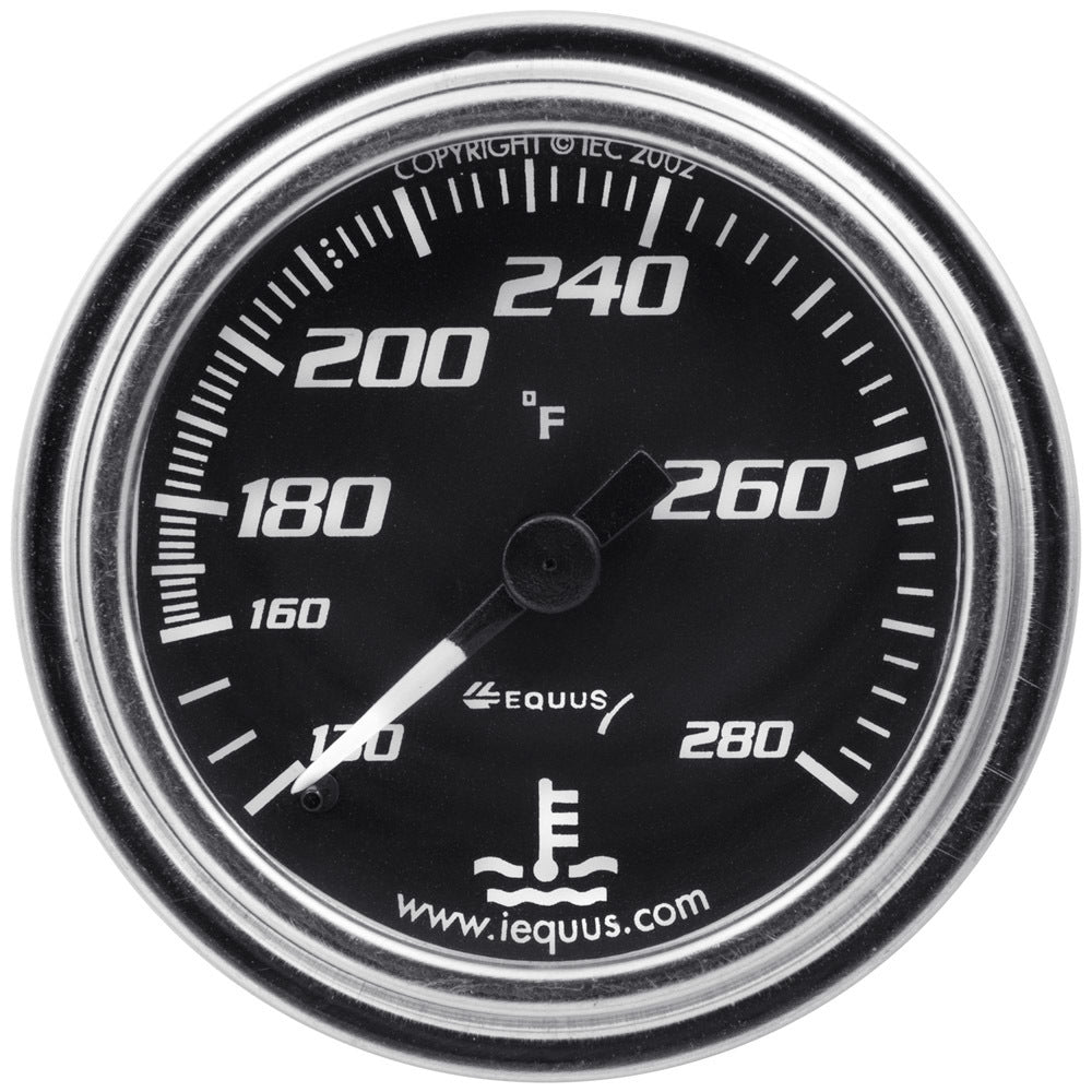 EQUUS 2.0 Dia Water Temp Gauge Chrome  140-280 EQUUS