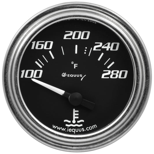 EQUUS 2.0 Dia Water Temp Gauge Chrome  100-280 EQUUS