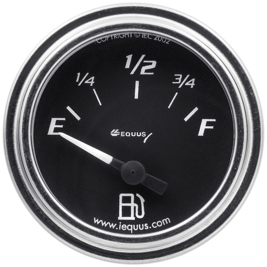 EQUUS 2.0 Dia Fuel Level Gauge Chrome EQUUS