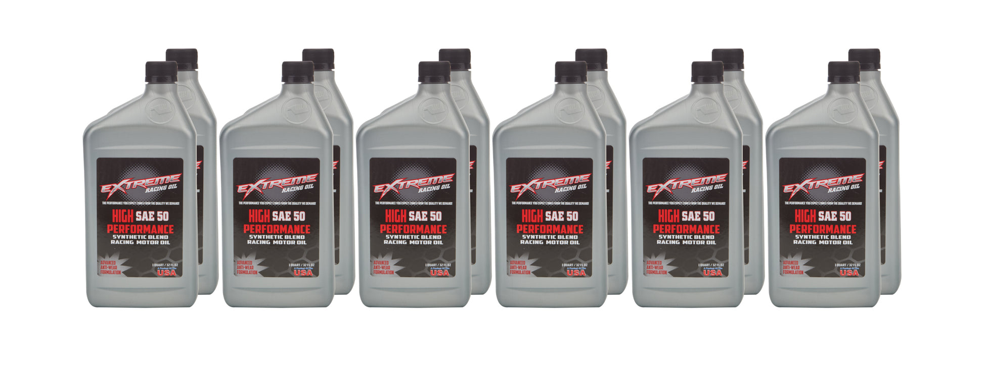 EXTREME RACING OIL SAE 50 Synthetic Blend 12 x 1 Quart EXTREME RACING OIL