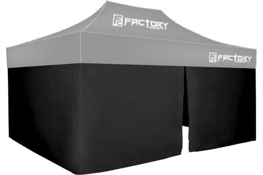 FACTORY CANOPIES Wall Kit Black 10ft x 15ft Canopy FACTORY CANOPIES