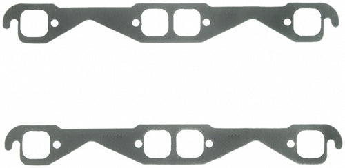 FEL-PRO SB Chevy Exhaust Gaskets SQUARE PORTS STOCK SIZE FEL-PRO