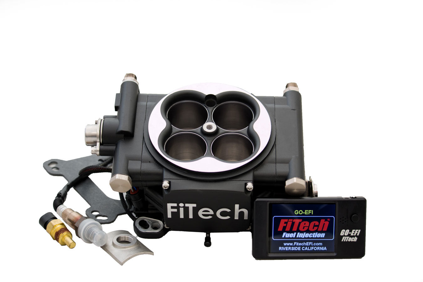 FiTECH FUEL INJECTION Go EFI 4 600hp Basic Kit Matte Black FiTECH FUEL INJECTION