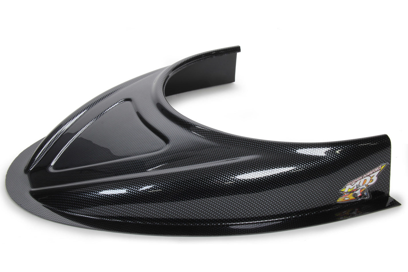 FIVESTAR MD3 Hood Scoop 3in Tall Flat Carbon Fiber Look FIVESTAR