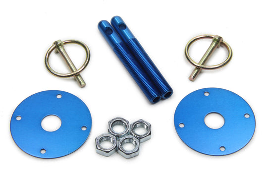 FIVESTAR Hood Pin Kit  3/8in Alum Blue 2-Pack FIVESTAR