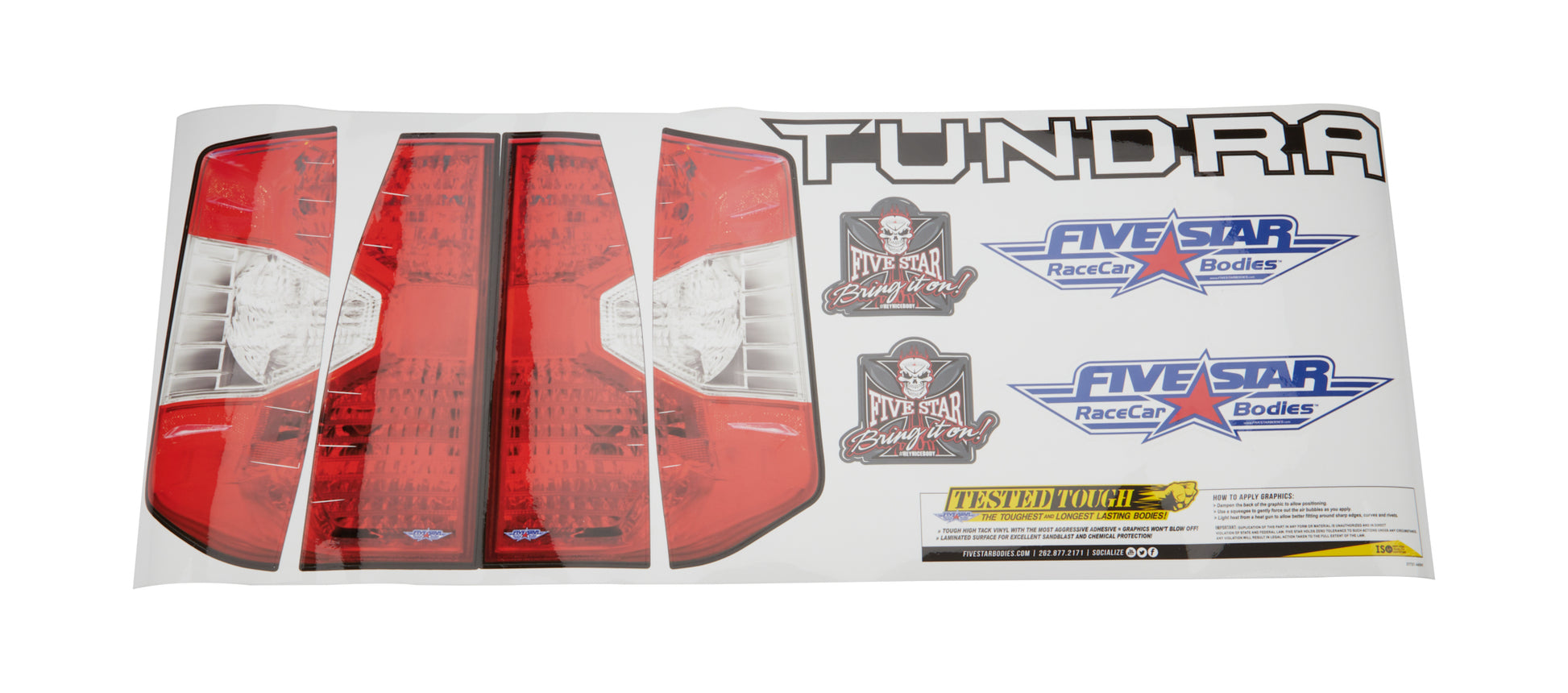 FIVESTAR Graphics  Tail ID Kit Toyota Tundra FIVESTAR