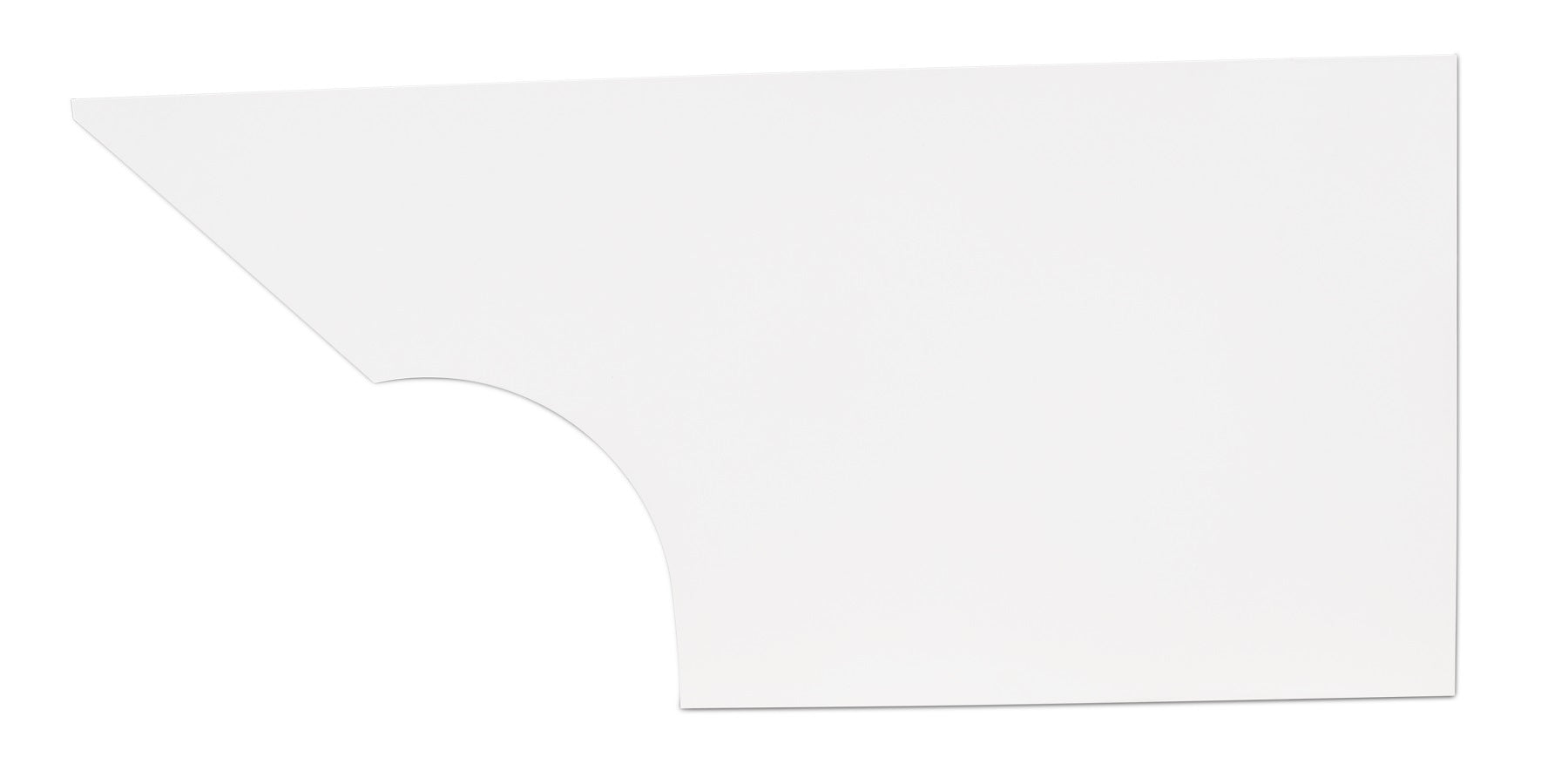 FIVESTAR Qtr Panel High Impact Plastic White Left FIVESTAR