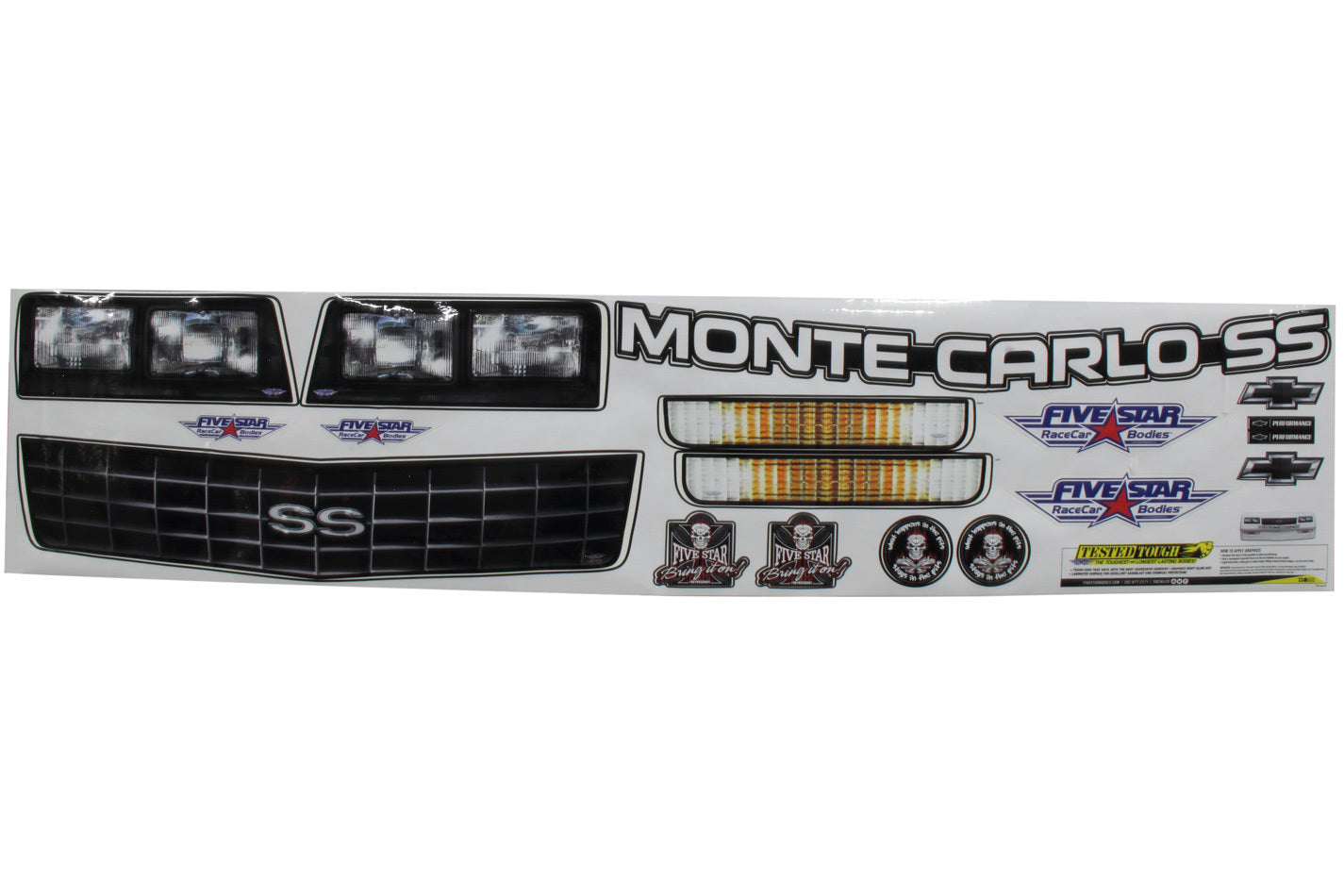 FIVESTAR Graphics Kit 88 Chevy Monte Carlo FIVESTAR