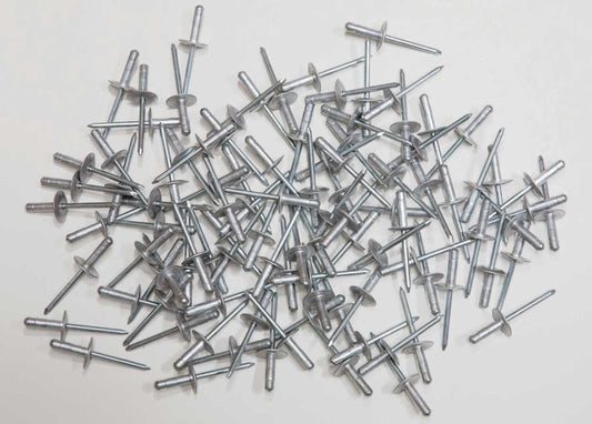 FIVESTAR Large Head Rivet Silver 100pc 3/16in FIVESTAR