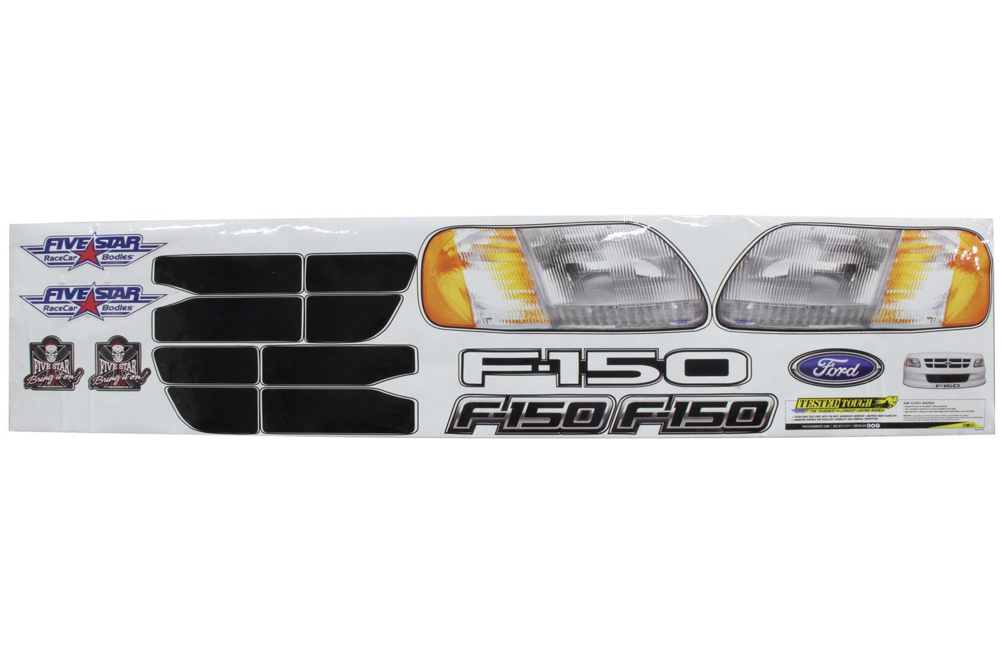 FIVESTAR Nose Only Graphics Kit 02 Ford Truck Decal FIVESTAR