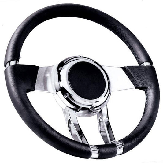 FLAMING RIVER WaterFall Steering Wheel Black FLAMING RIVER