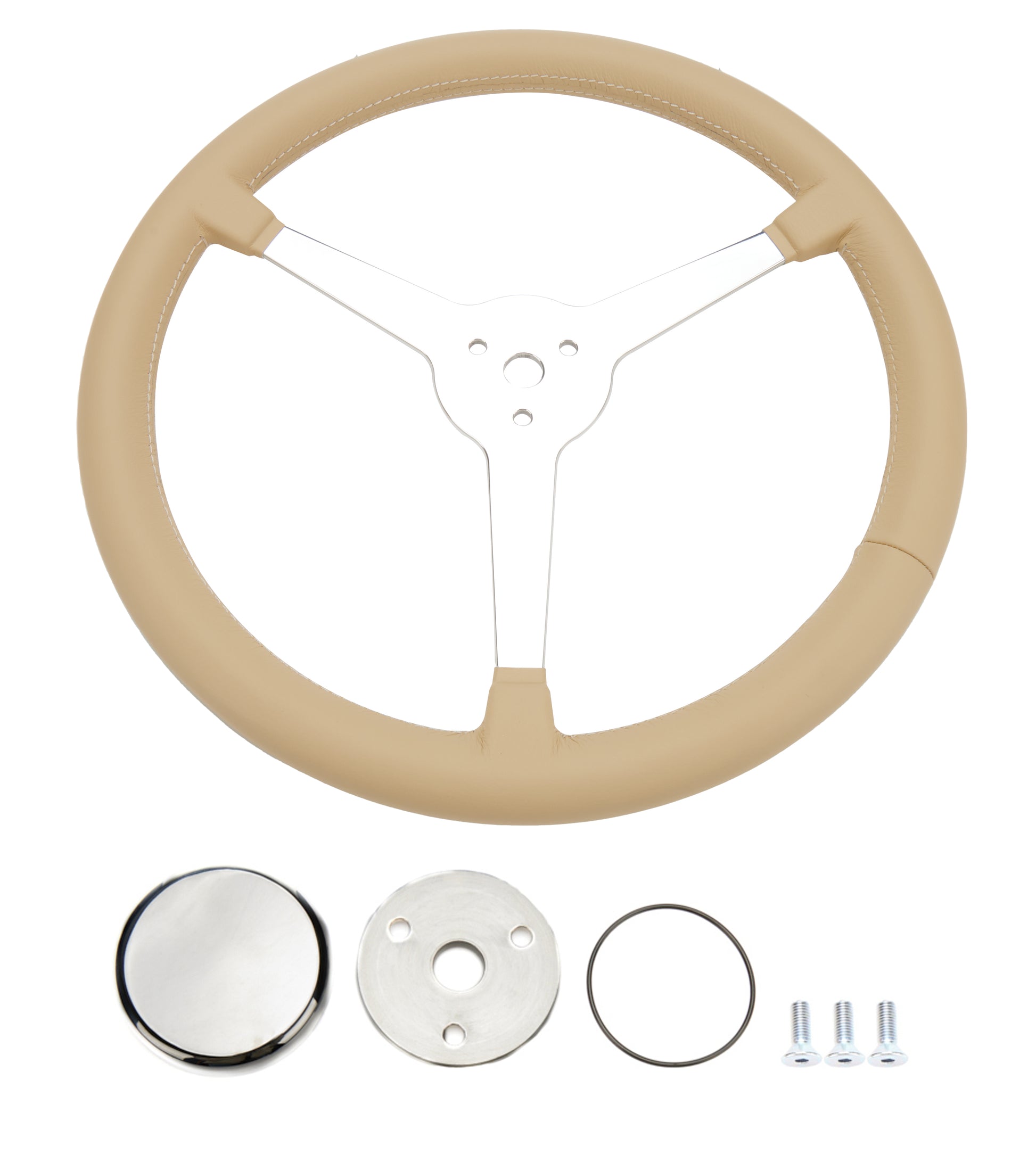 FLAMING RIVER Steering Wheel Great Light Tan FLAMING RIVER