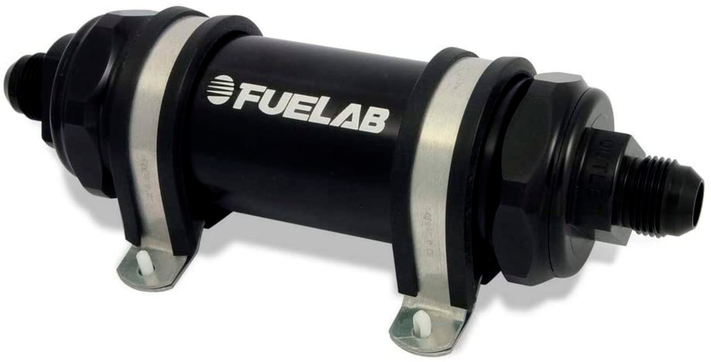 FUELAB FUEL SYSTEMS Fuel Filter In-Line 5in 6 Micron Fibgerglas 10AN FUELAB FUEL SYSTEMS