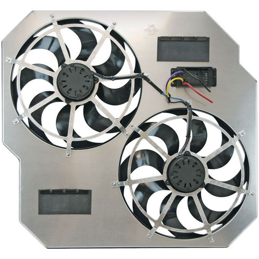 FLEX-A-LITE Fan Electric 15in DualSh rouded Puller Controls FLEX-A-LITE