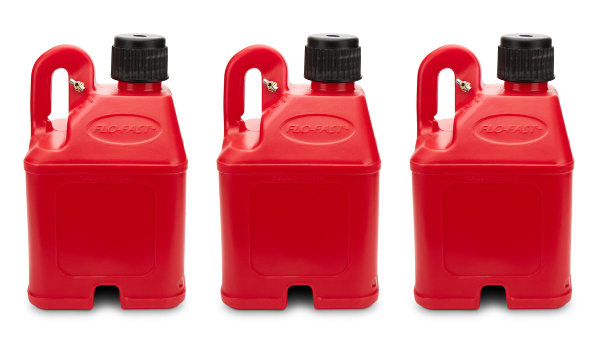 FLO-FAST Utility Container Red (Case of 3) Stackable FLO-FAST