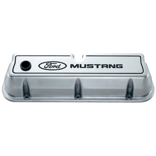 FORD Die Cast Alm Valve Cover Set w/Mustang Logo FORD