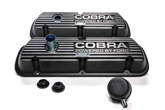 FORD SBF Blk Crinkle Valve Covers FORD