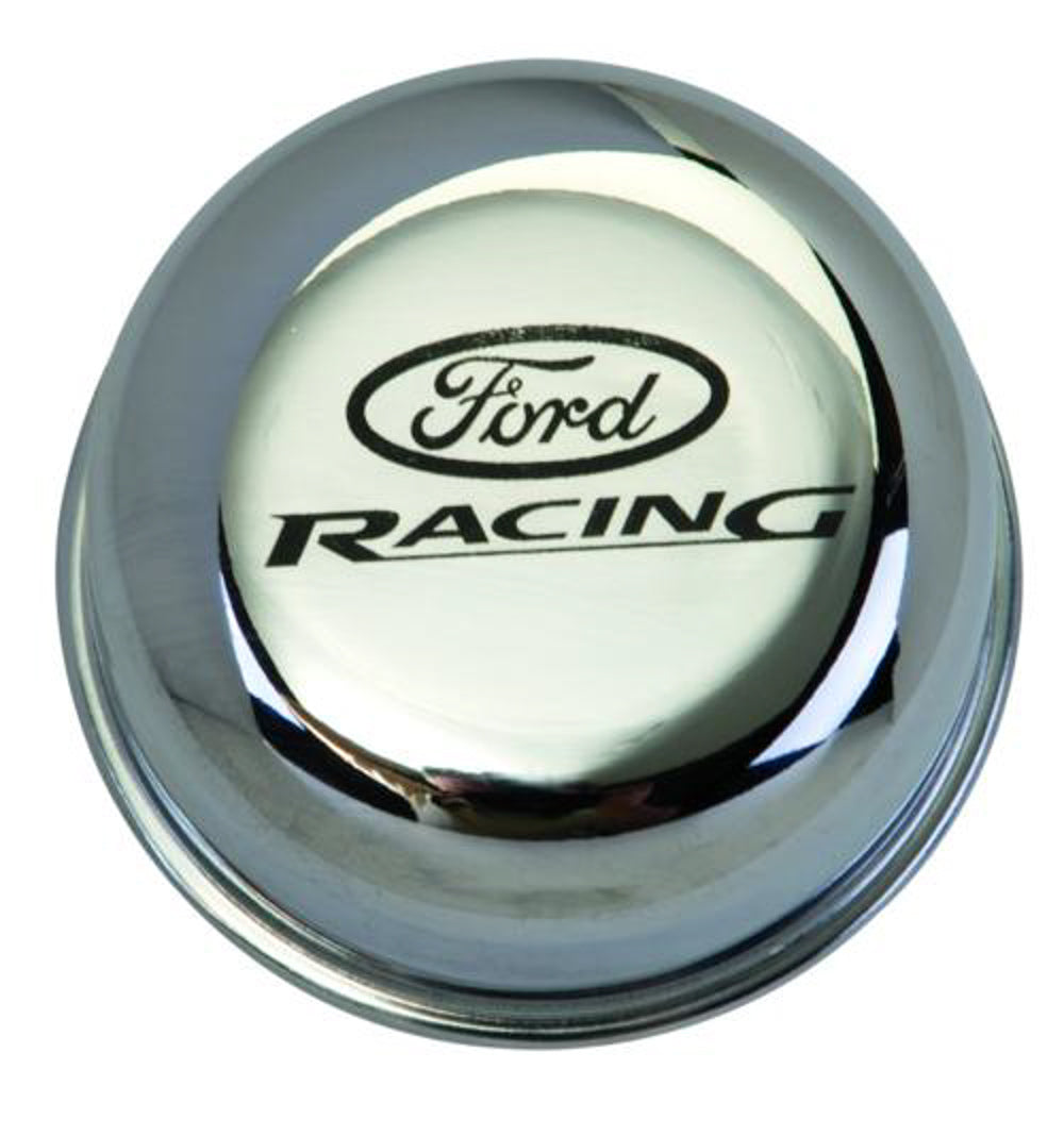 FORD Breather Cap w/Ford Racing Logo - Chrome FORD