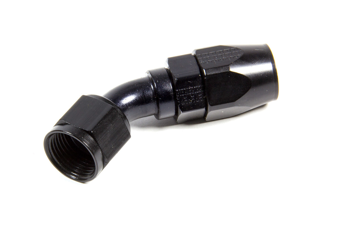 FRAGOLA Hose Fitting #10 45 Deg Pro-Flow Black FRAGOLA