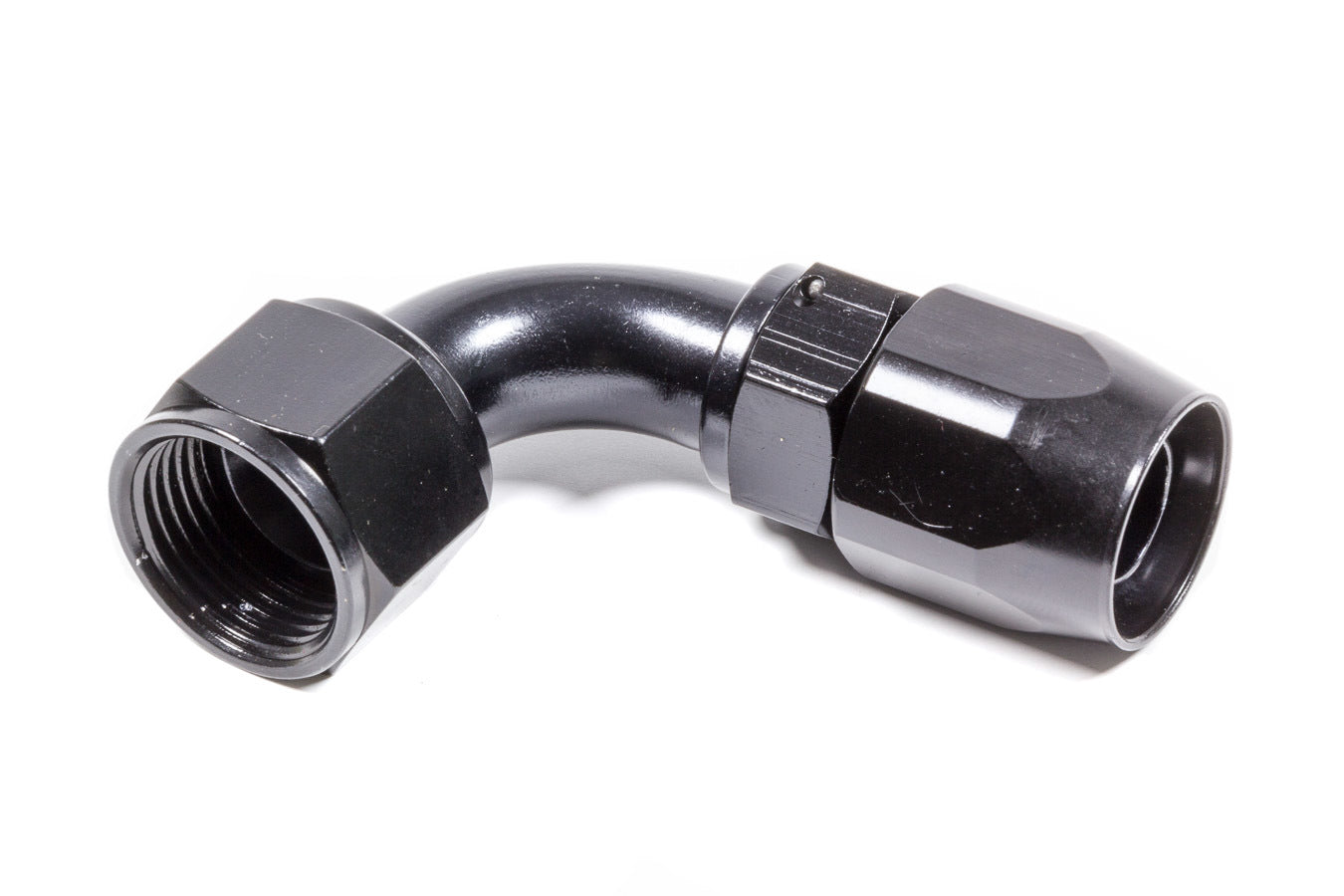 FRAGOLA #12 x 90 Power Flow Hose End Black FRAGOLA