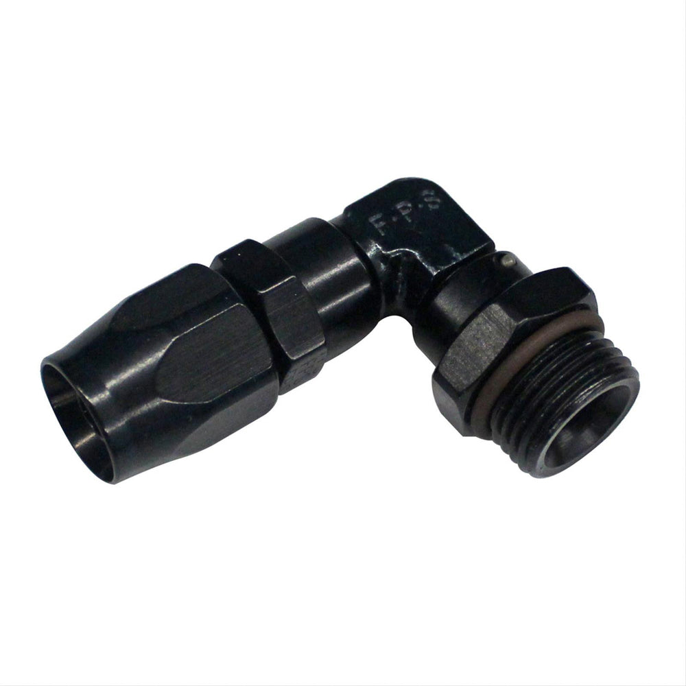 FRAGOLA 12an ORB Male 90-Deg to 12an Hose Fitting Black FRAGOLA