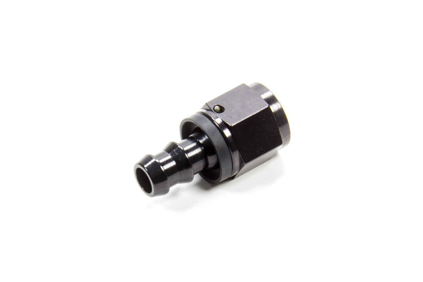 FRAGOLA Hose Fitting Push Lock #10 Str to #8 Hose Black FRAGOLA