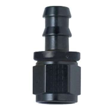 FRAGOLA Hose Fitting #20 Str Push Lock Black FRAGOLA