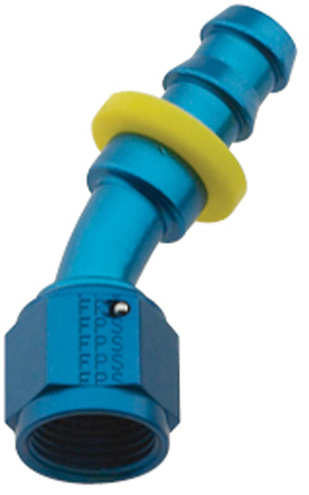 FRAGOLA Hose Fitting #8 30 Deg Push Lock FRAGOLA