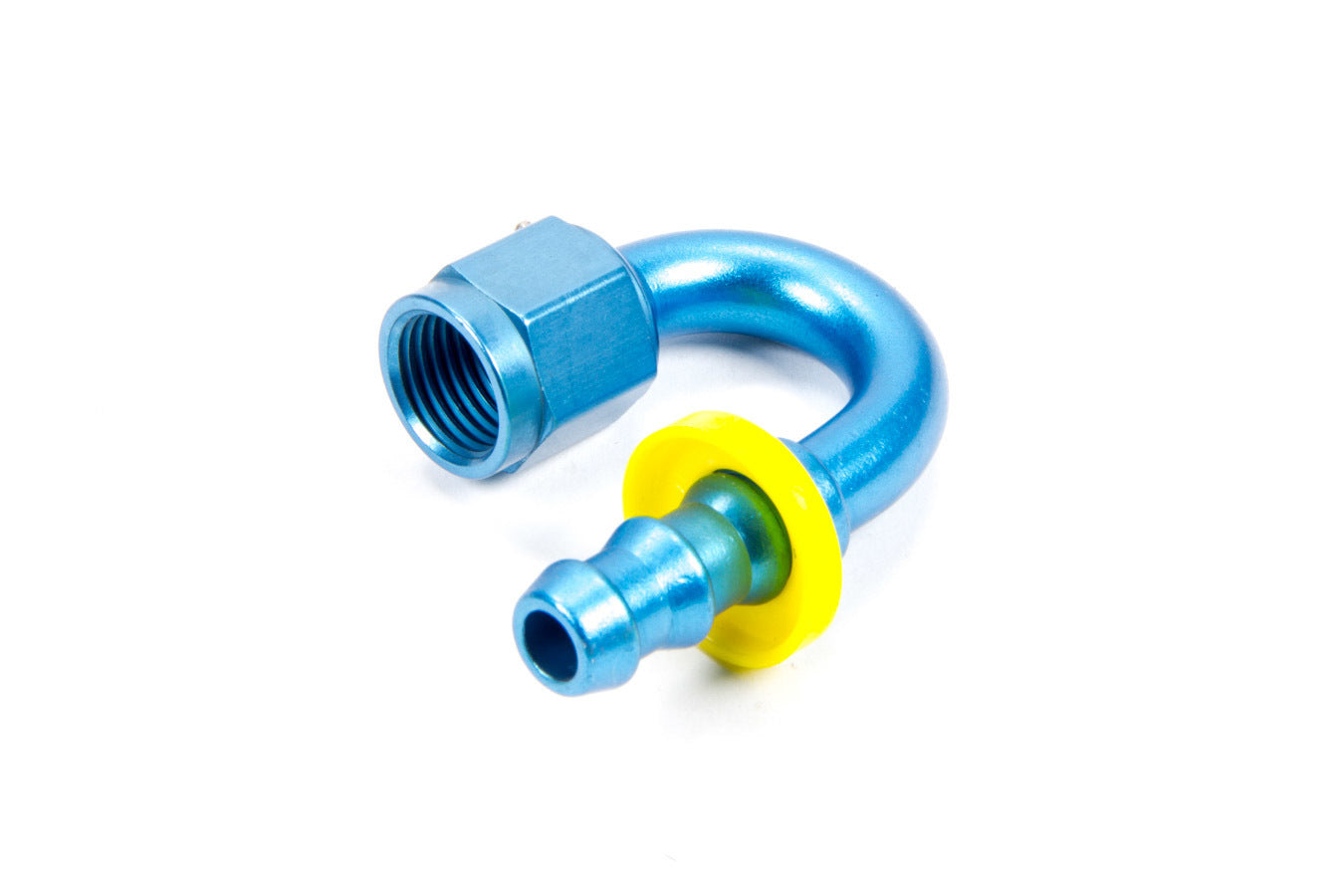 FRAGOLA Hose Fitting #6 180 Deg Push Lock FRAGOLA