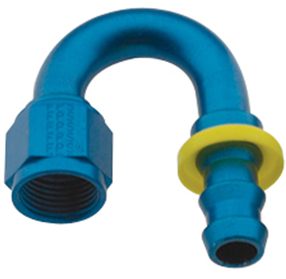 FRAGOLA Hose Fitting #8 180 Deg Push Lock FRAGOLA