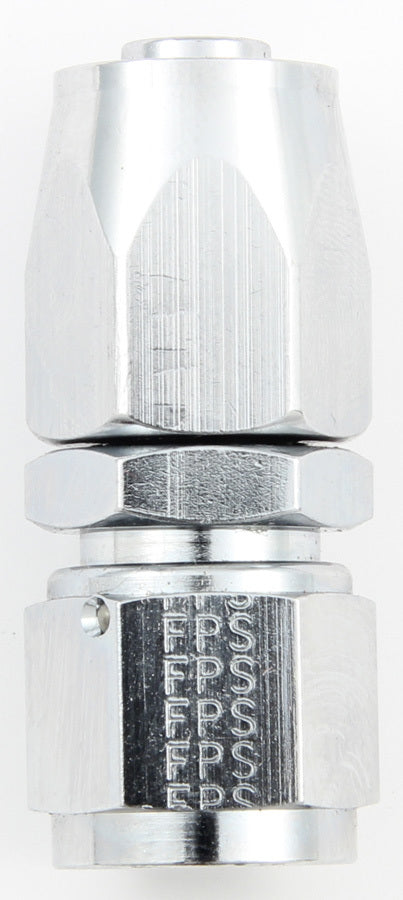 FRAGOLA Hose Fitting #6 Straight Pro-Flow Chrome FRAGOLA