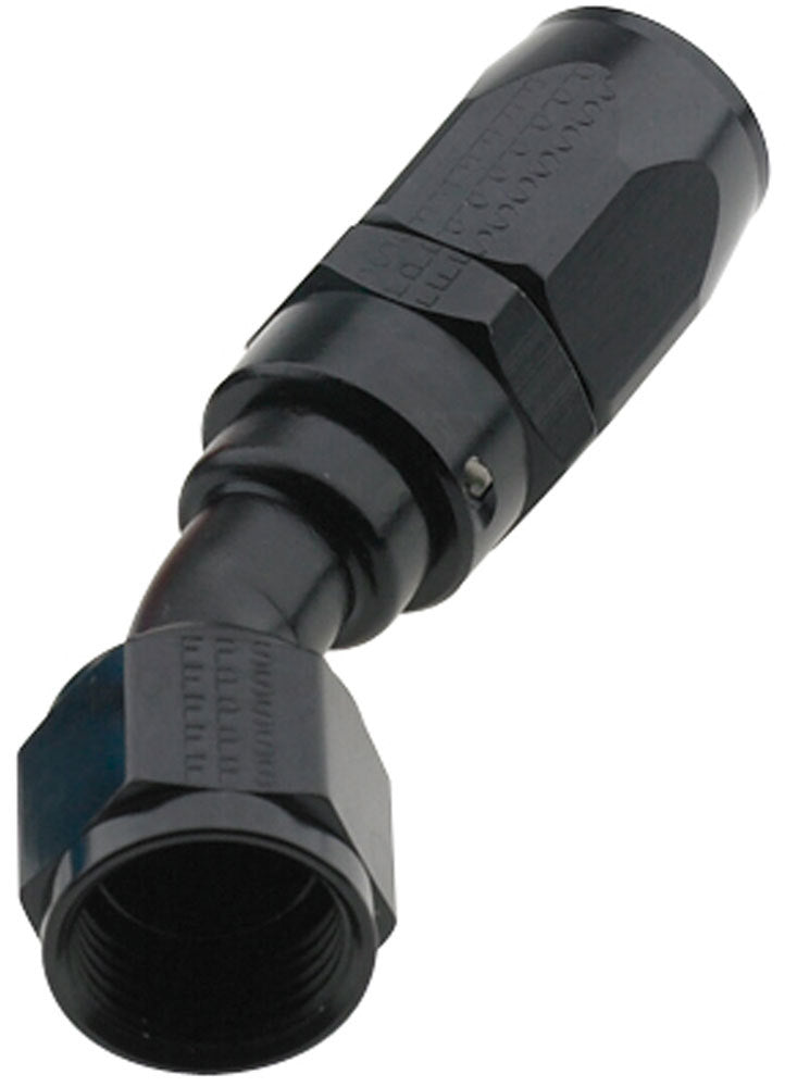 FRAGOLA Hose Fitting #4 30 Deg Pro-Flow Black FRAGOLA