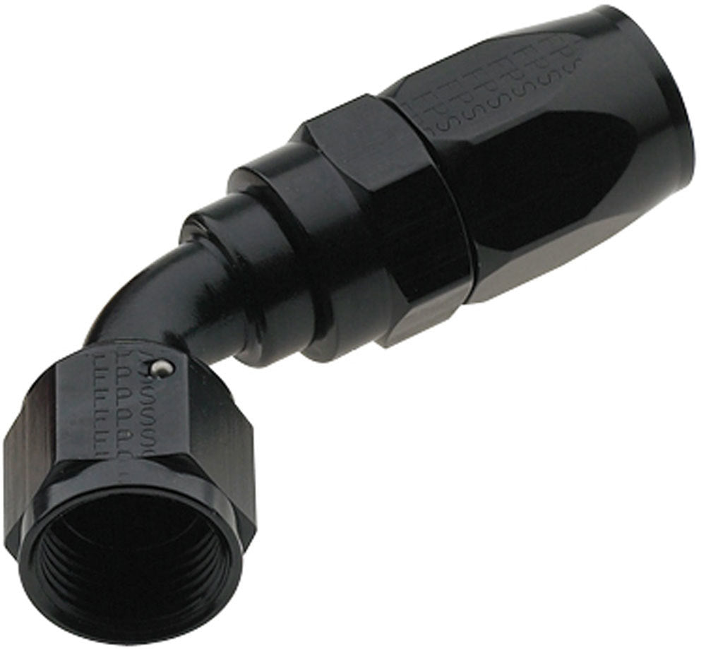 FRAGOLA Hose Fitting #4 60 Deg Pro-Flow Black FRAGOLA