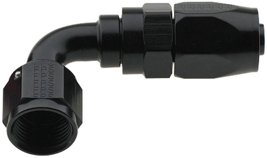 FRAGOLA Hose Fitting #4 90 Deg Pro-Flow Black FRAGOLA