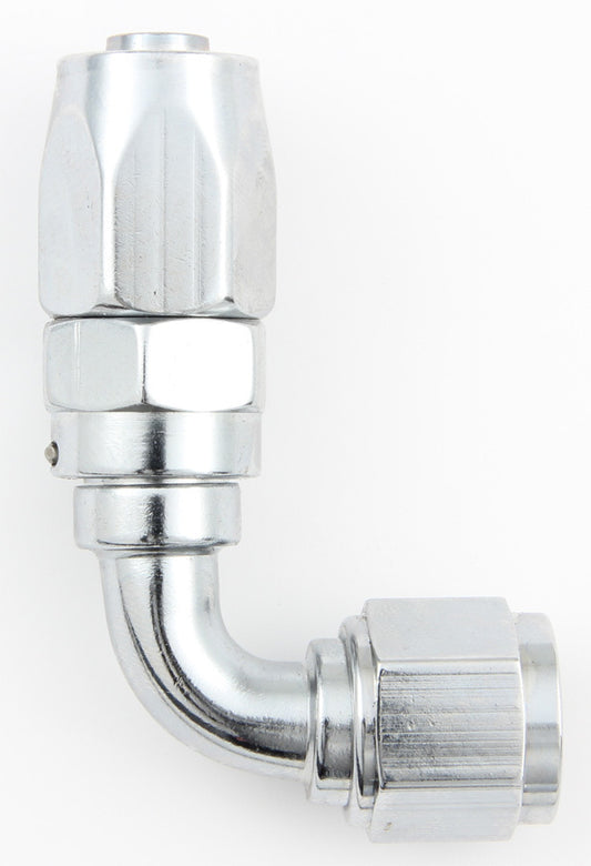 FRAGOLA Hose Fitting #6 90 Deg Pro-Flow Chrome FRAGOLA