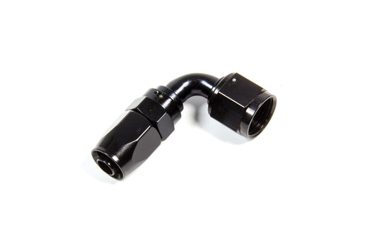 FRAGOLA Hose Fitting #10 90 Deg. to #8 Hose Black FRAGOLA