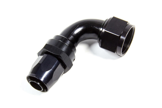 FRAGOLA Hose Fitting #16 90 Deg. to #12 Hose Black FRAGOLA