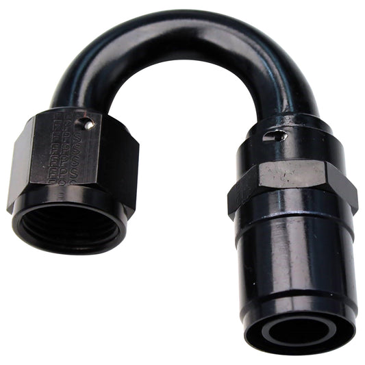 FRAGOLA #8 Race-Rite Crimp-On Hose End 180-Degree FRAGOLA