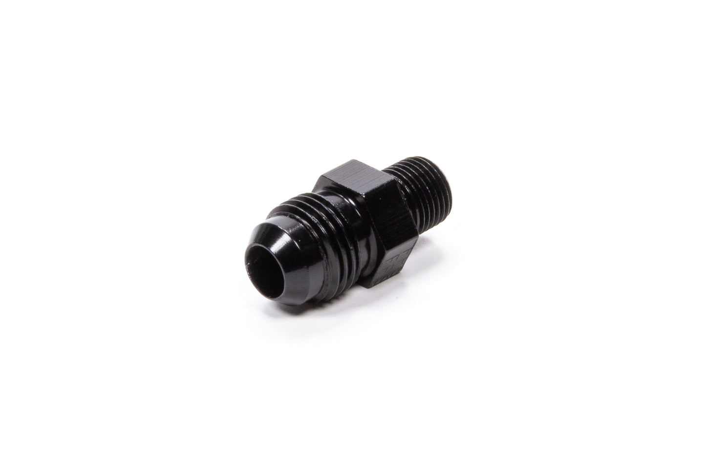 FRAGOLA Straight Adapter Fitting #6 x 1/8 MPT Black FRAGOLA