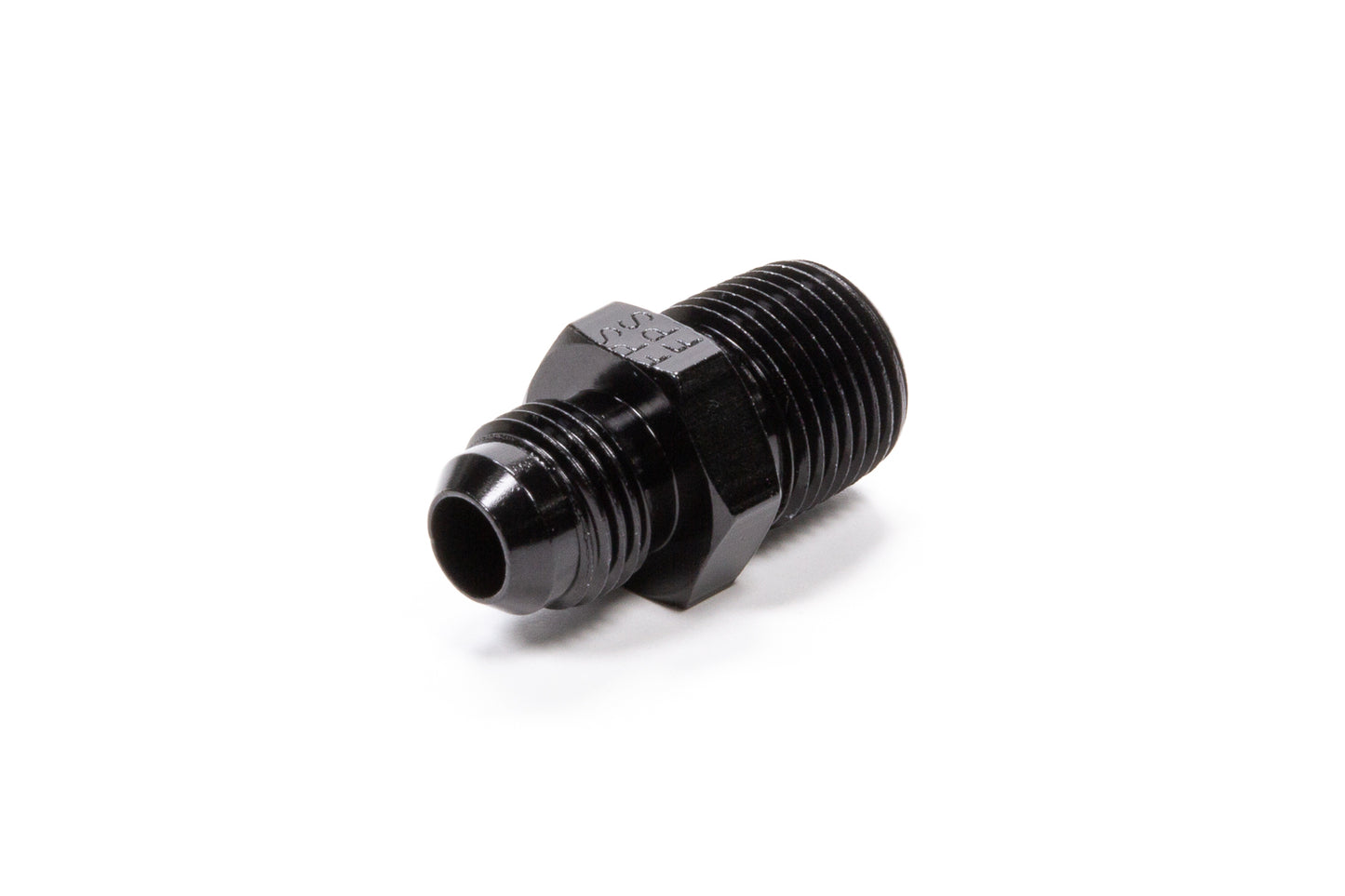 FRAGOLA Straight Adapter Fitting #6 x 3/8 MPT Black FRAGOLA