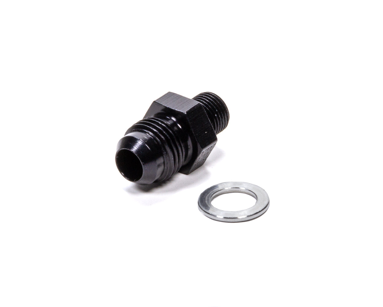 FRAGOLA #6 x 1/8NPS Transmission Adapter Fitting Black FRAGOLA