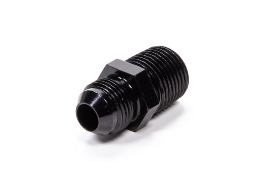 FRAGOLA Straight Adapter Fitting #8 x 1/2 MPT Black FRAGOLA