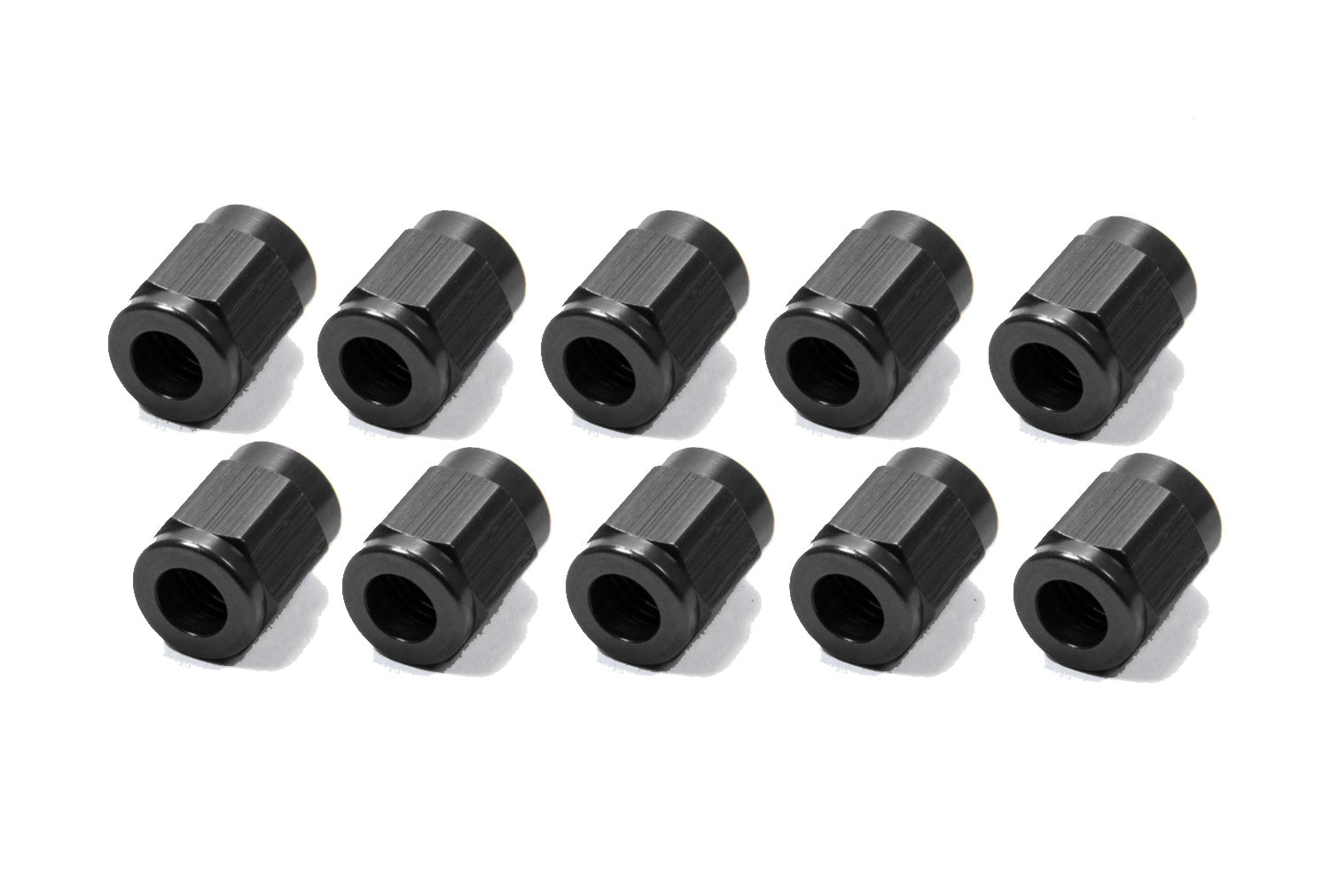 FRAGOLA #3 Aluminum Tube  Nuts (10pk) Black FRAGOLA